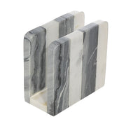 White And Grey Marble Napkin Holder, Kitchen Dining Table Decor