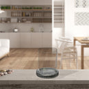 Glass Candle Holder With Marble Base