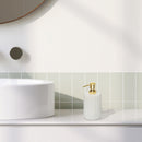 White Marble Dispenser With Gold Metal Pump