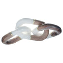 White Marble And Wood Chain Decorativer