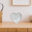 White Marble Heart Shape Décor