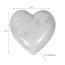 White Marble Heart Shape Décor