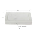 Beatrice White Marble Rectangle Soap Dish