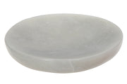 Beatrice White Marble Round Soap Dish, White Marble Round Soap Dish, Elegant Bathroom Accessory