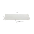 Beatrice White Marble Rectangle Tray