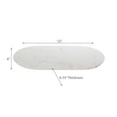Venice White Marble Oval Tray