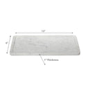 Amelie White Marble Tan Tray
