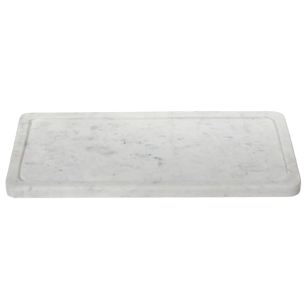 Amelie White Marble Tan Tray