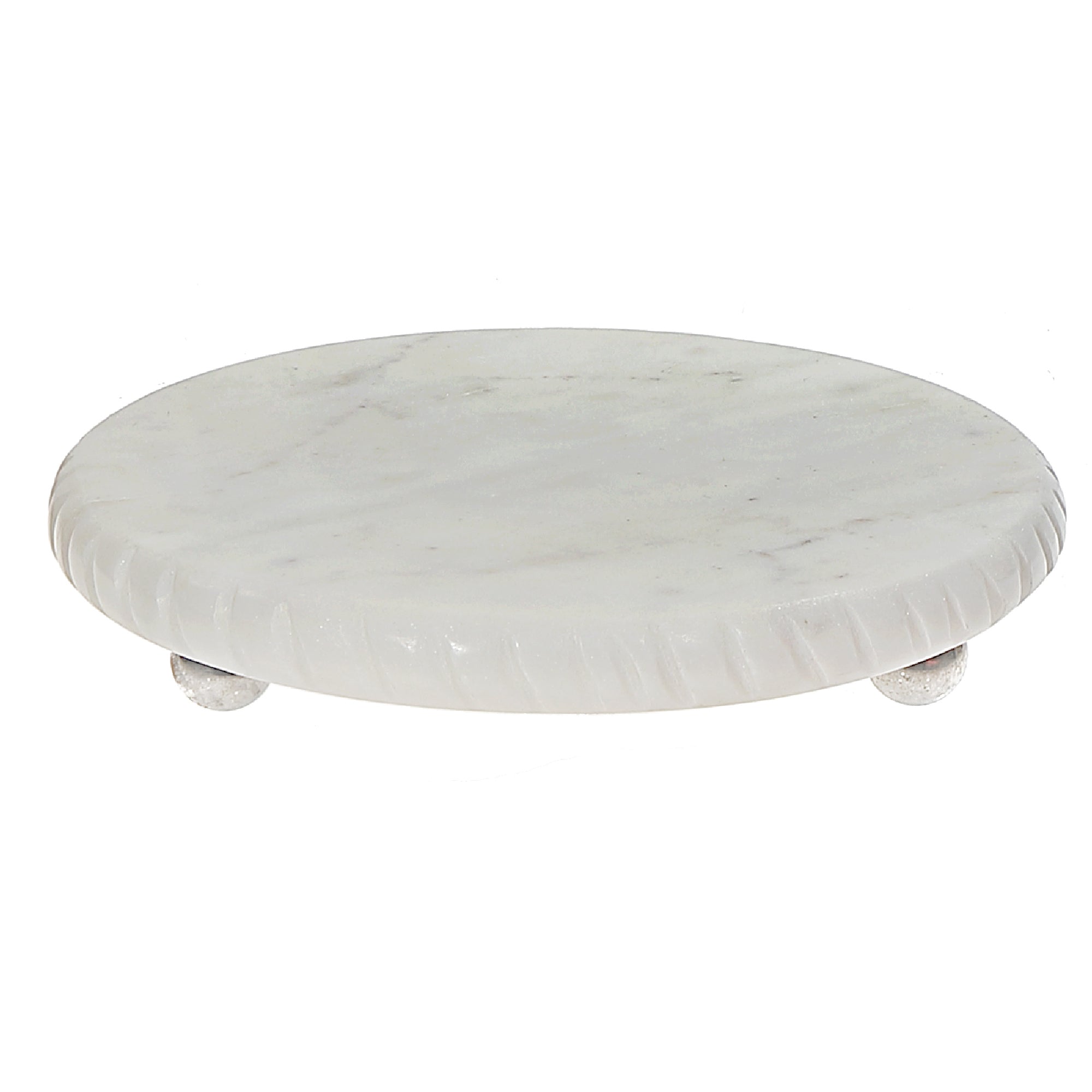 Solene White Marble Heat-Resistant Trivet