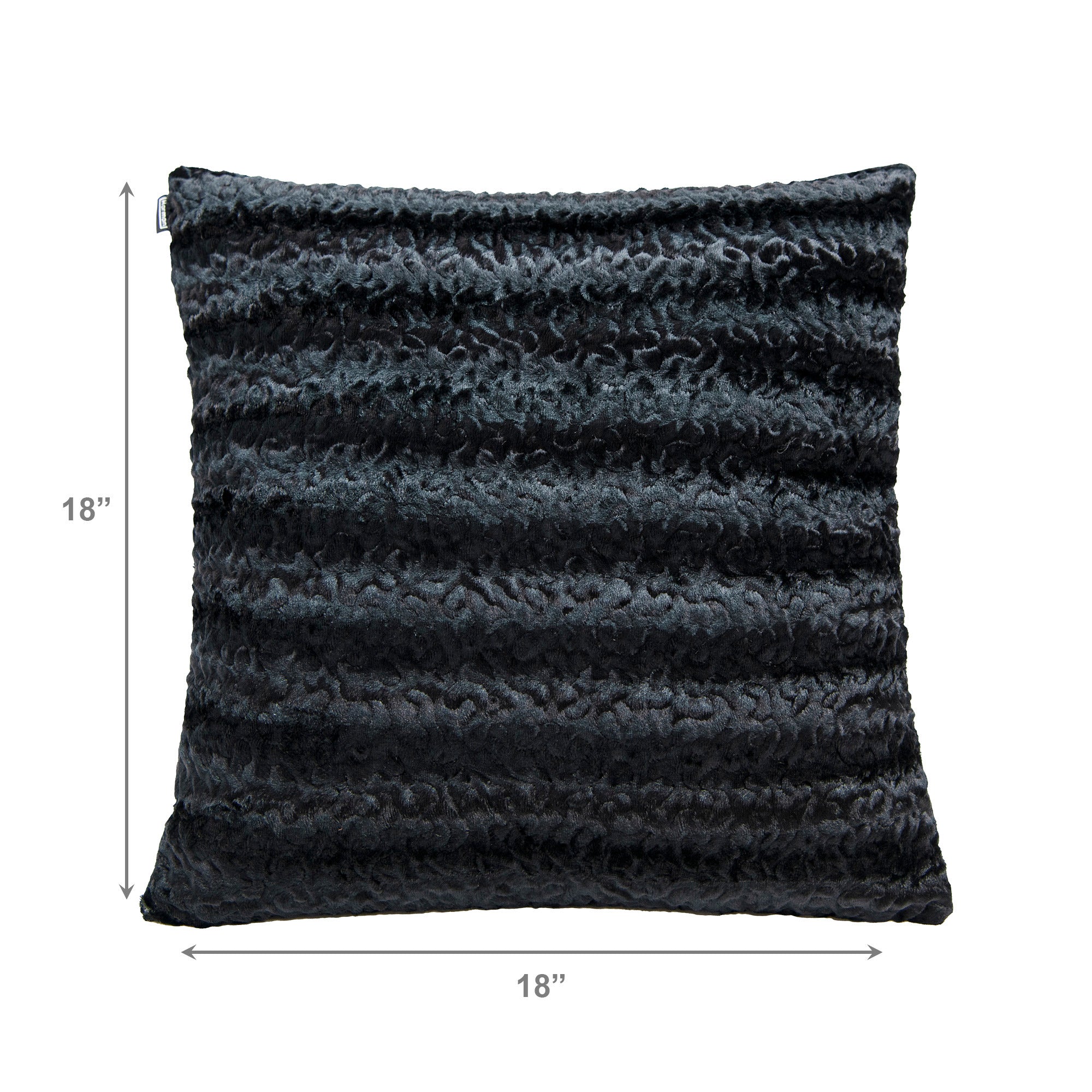 Elegant Black Tuxedo Throw Pillow, 18" x 18" - Set of 2
