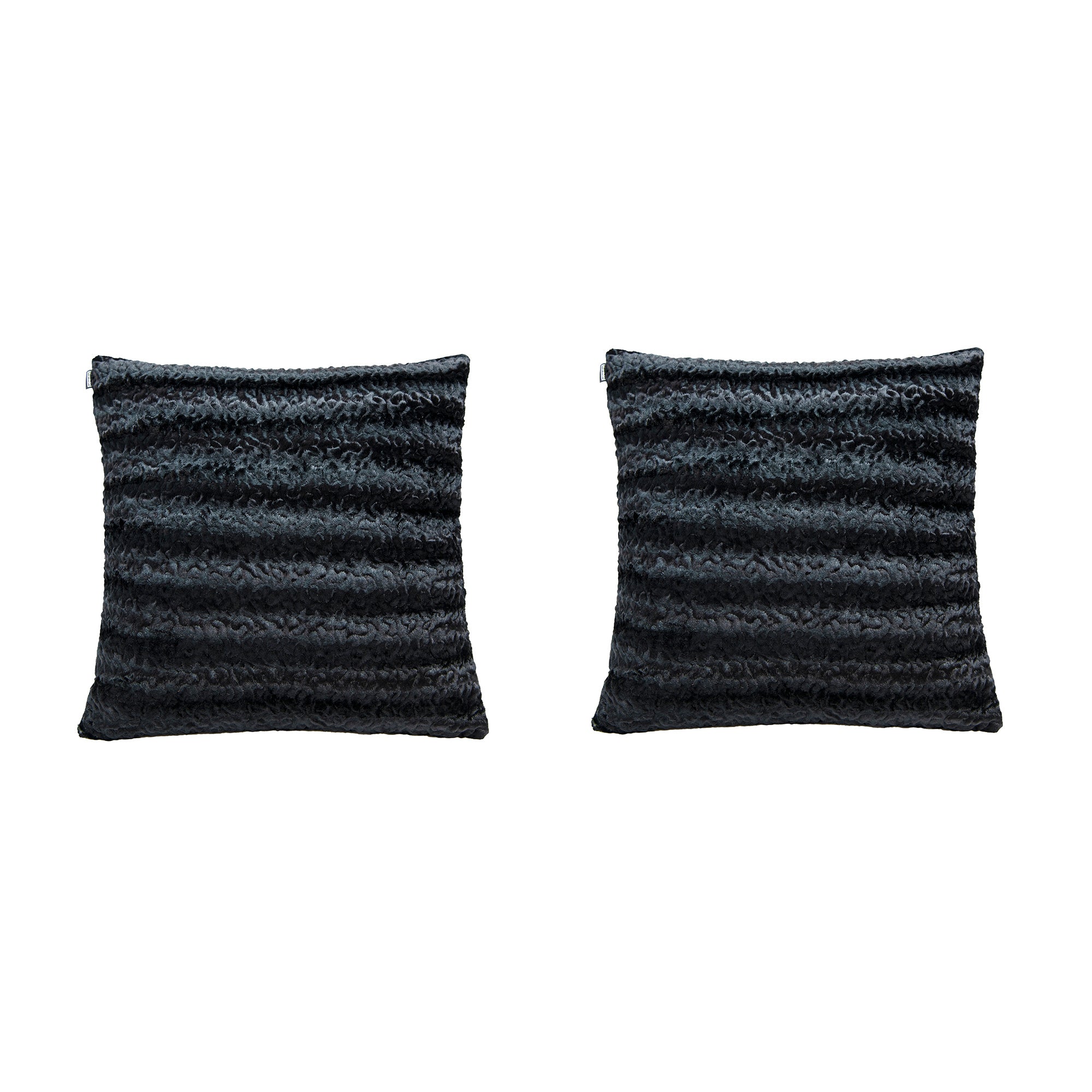 Elegant Black Tuxedo Throw Pillow, 18" x 18" - Set of 2
