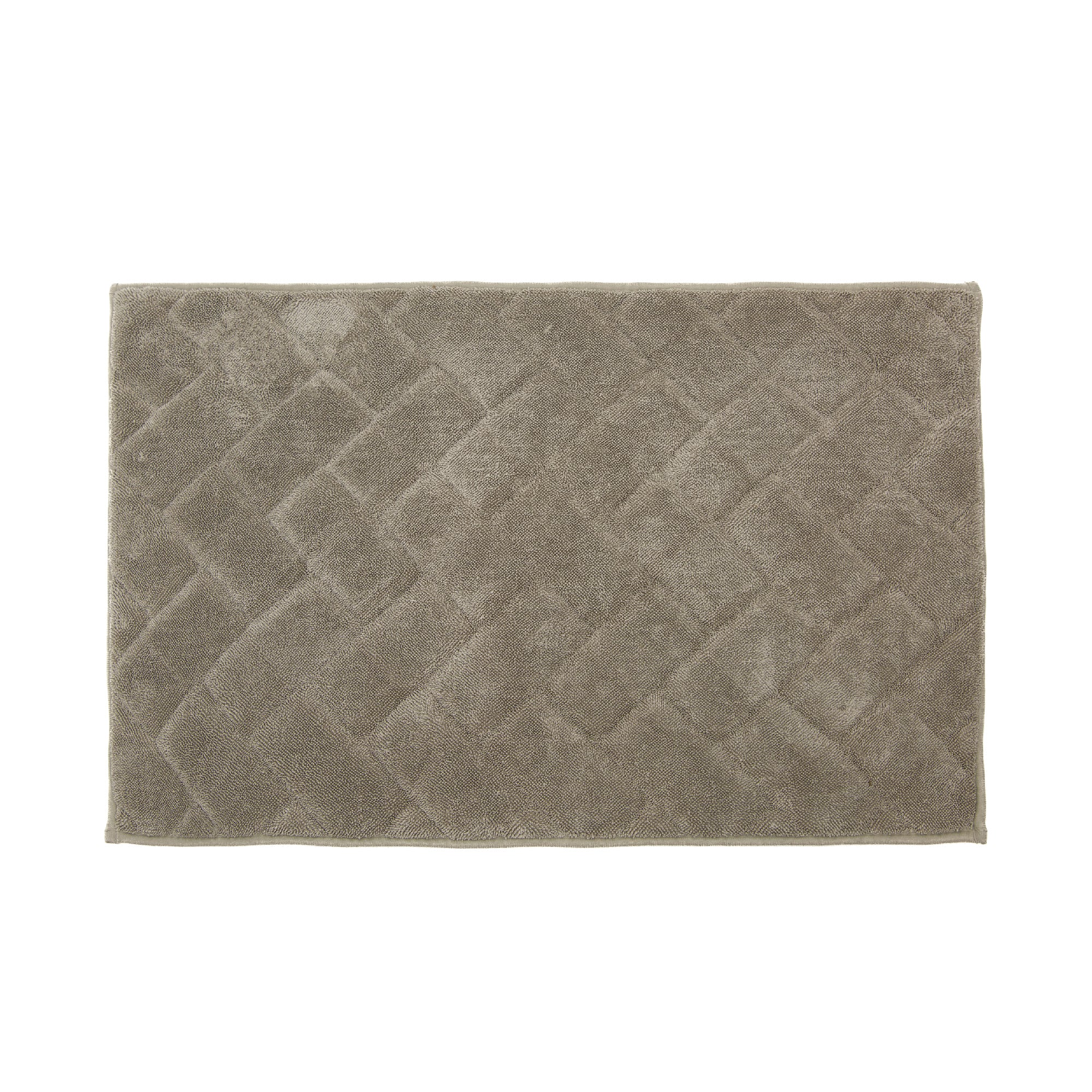 Taupe Interlock Microfiber Bath Mat, 20" x 32"
