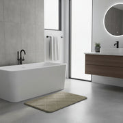 Taupe Supreme Memory Foam Bath Mat, 17" x 24"