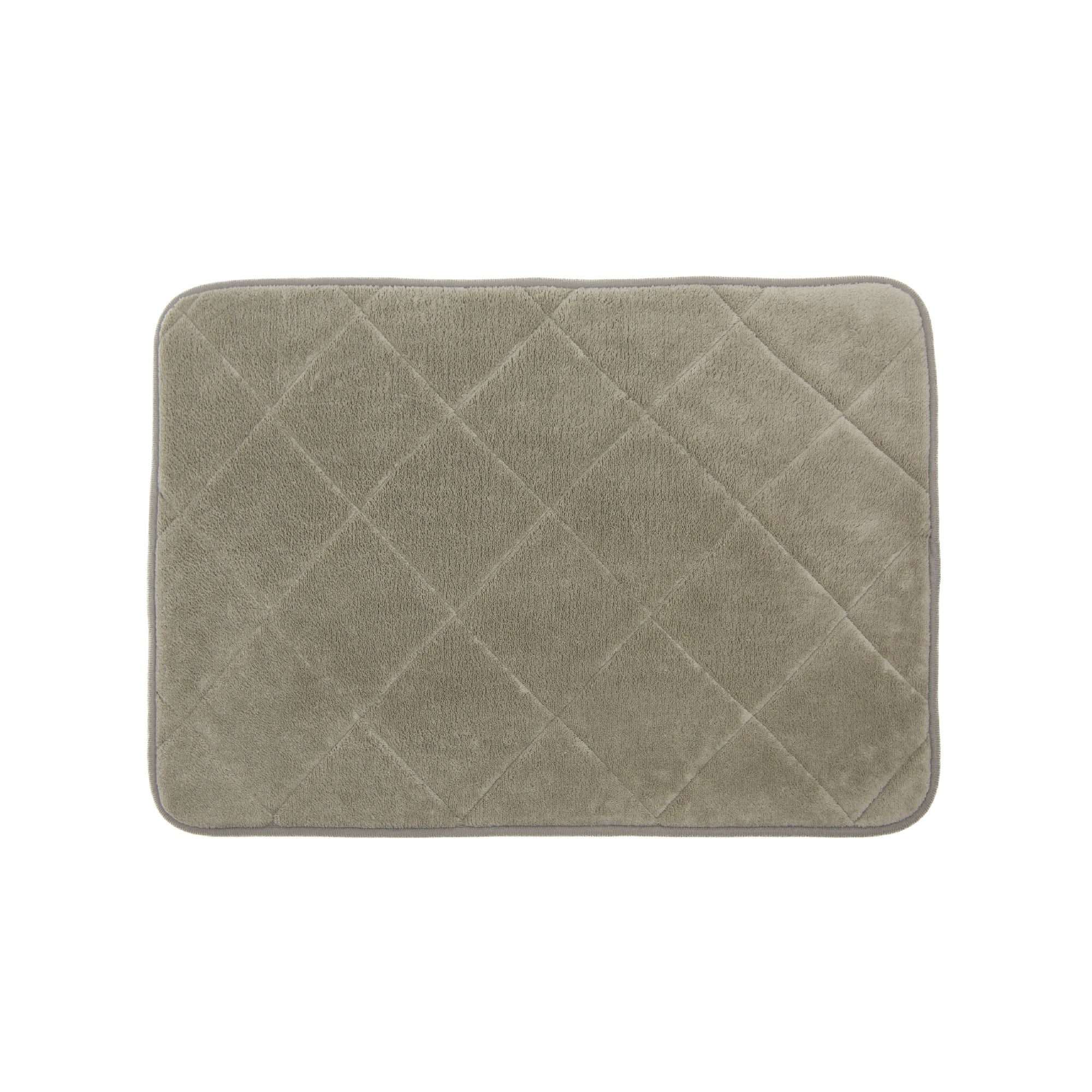Taupe Supreme Memory Foam Bath Mat, 17" x 24"