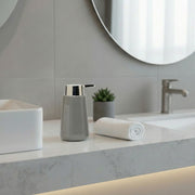 Modern Grey Ceramic Soap Dispenser - Set of 2