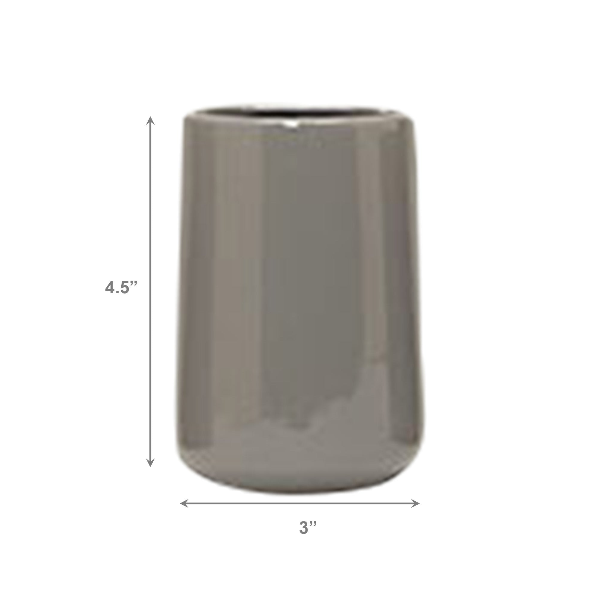 Cool Grey Ceramic Tumbler with a Modern Look - Set of 2
