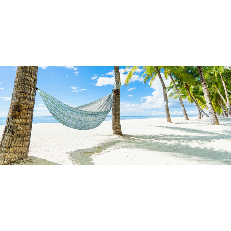 Mesh Hammock Blue Palm Tree - 4PC Set