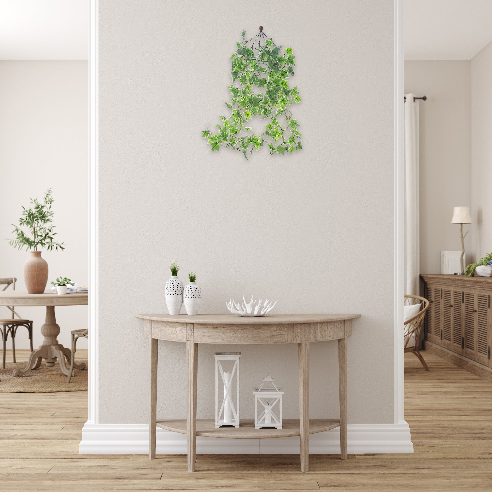 Ivy Hanging Bush, Faux Greenery Wall Hanging, Indoor Home Decor