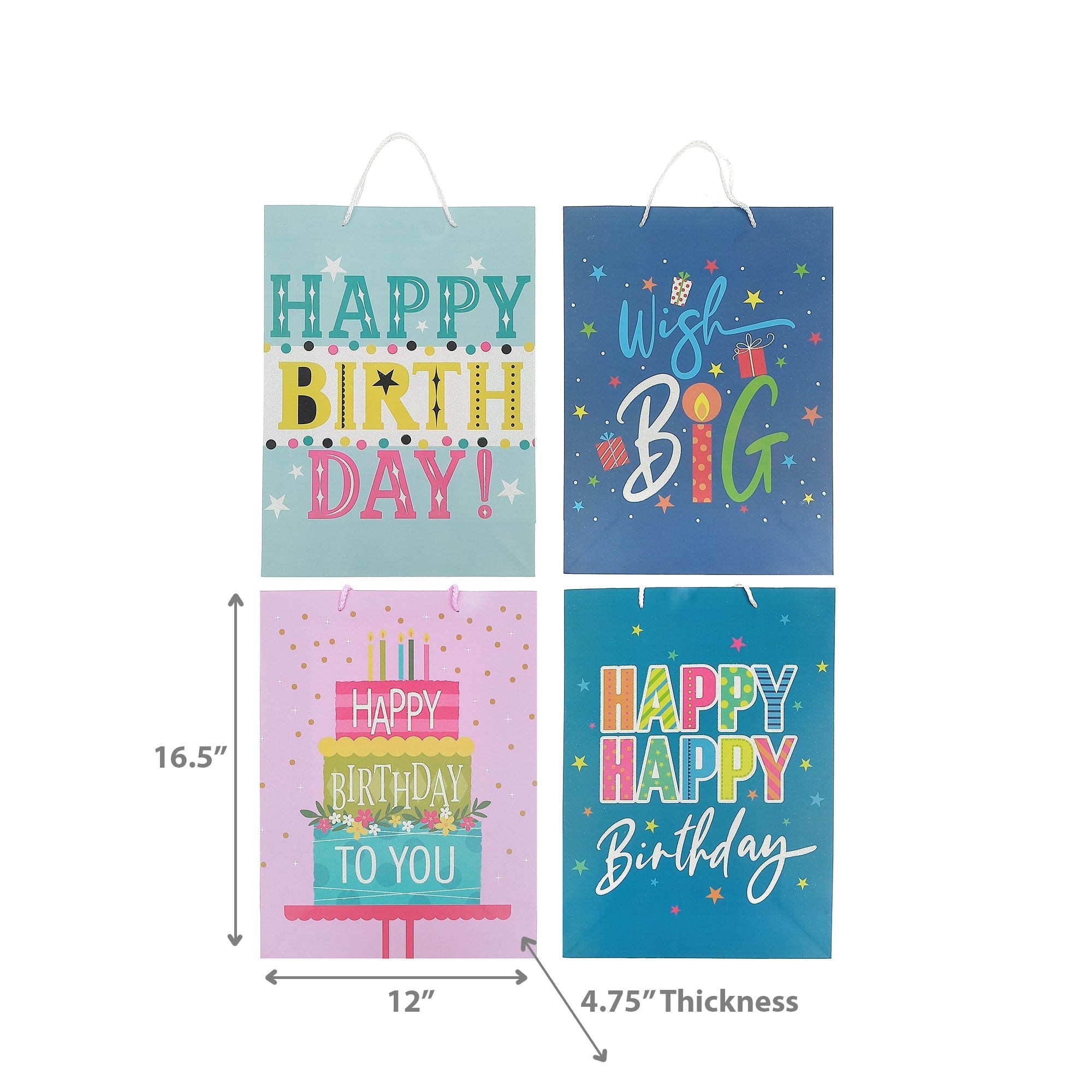 Gift Bags Birthday Party Assorted, Celebration Gift Packaging, Present Bags