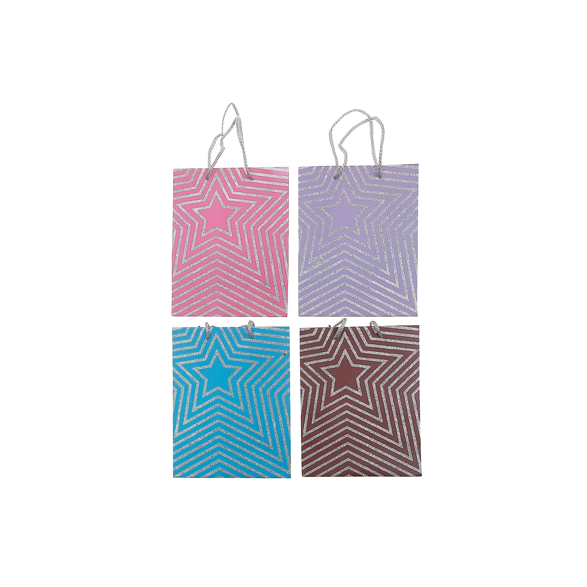 Maison Concepts Gift Bags Star Assorted Medium - Set of 12