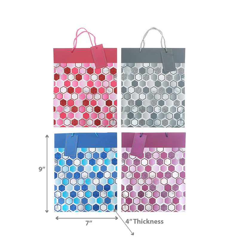 Gift Bags (Glitter) (Asstd)