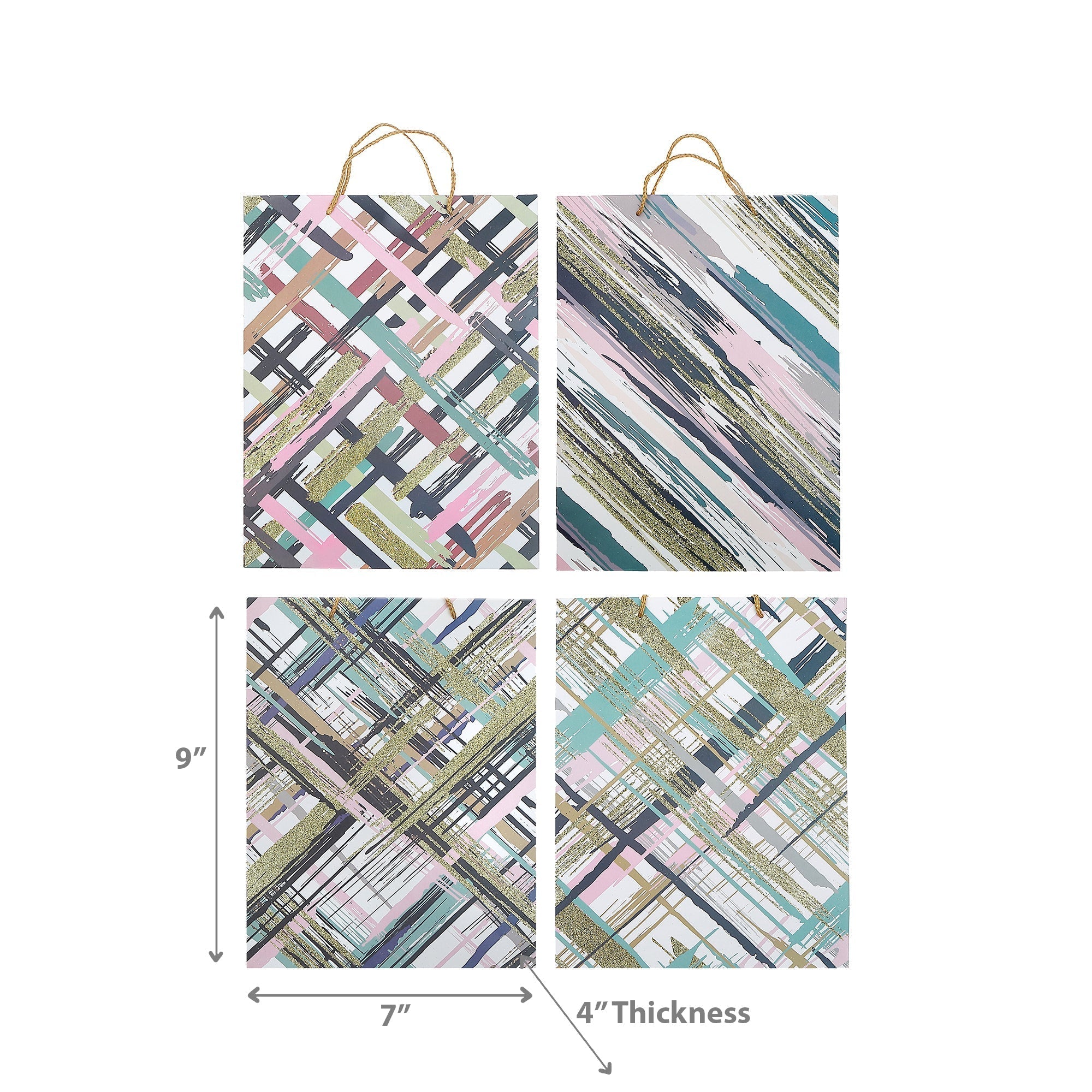 Maison Concepts Gift Bags Abstract Assorted Medium - Set of 12