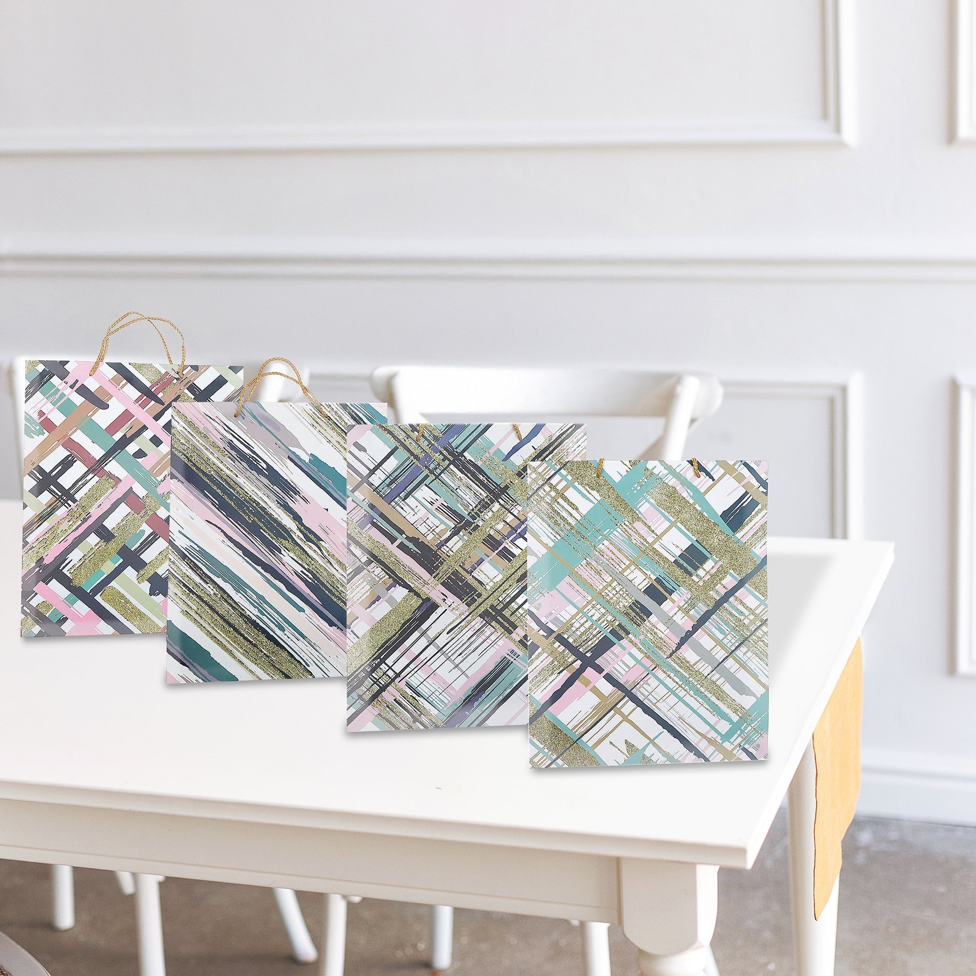 Maison Concepts Gift Bags Abstract Assorted Large - Set of 12