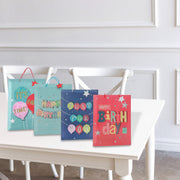 Maison Concepts Gift Bags Happy Birthday Assorted Medium - Set of 12