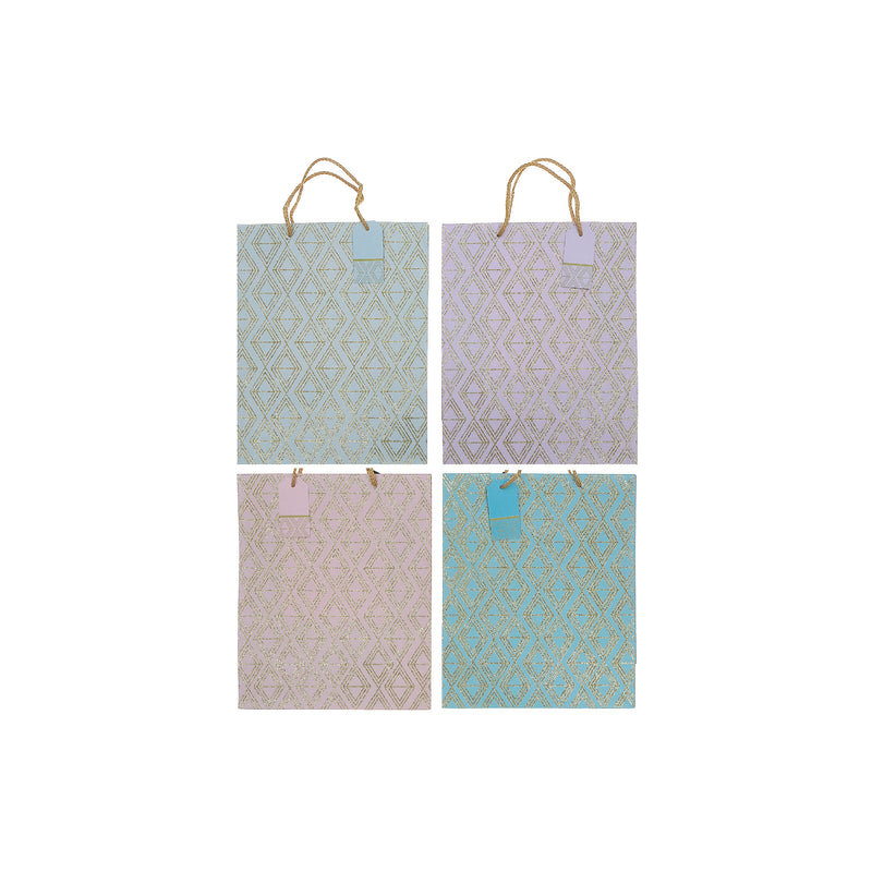 Gift Bags (Diamond Pattern) (Asstd)