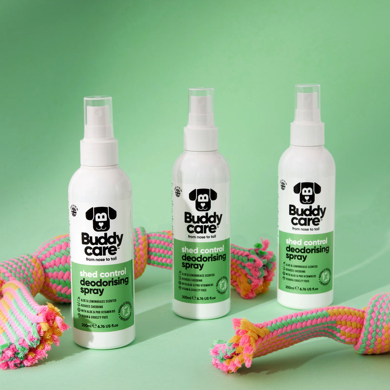 Dog Deodorising Spray - Shed Contol - Aloe & Lemongrass - 200Ml - Set of 2