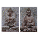 Hand Painted Wall Art Buddha Assorted - Set of 2