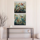 Lacquer Finish Wall Art Birds On Tree Assorted - Set of 2