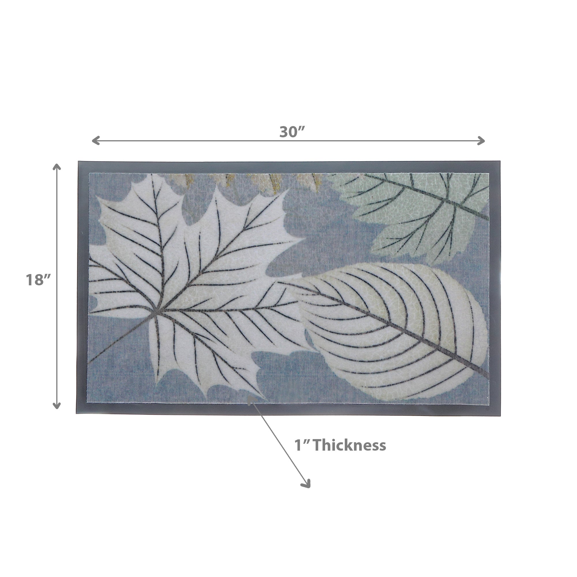 Printed PVC Mat Foliage 18"x30" – Indoor/Outdoor Decorative Mat
