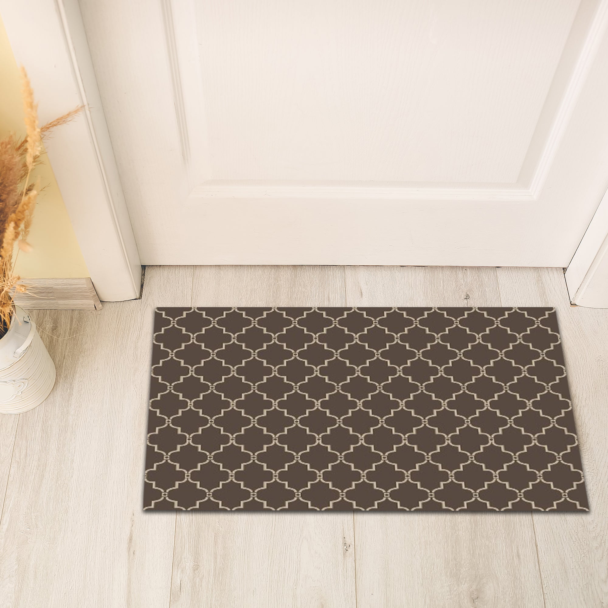 Printed PVC Mat Moroccan Design 18"x30" – Indoor/Outdoor Decorative Mat