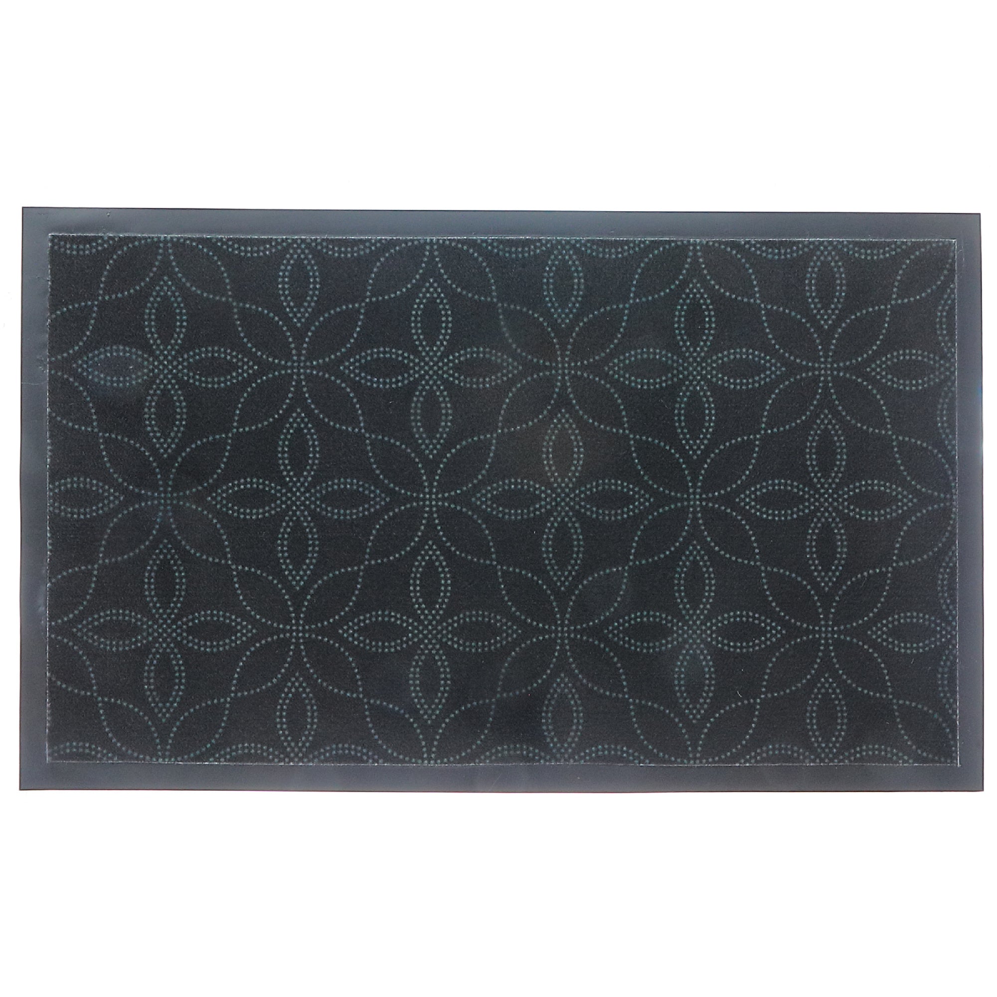 Printed PVC Mat Flower Dots 18"x30" – Indoor/Outdoor Decorative Mat