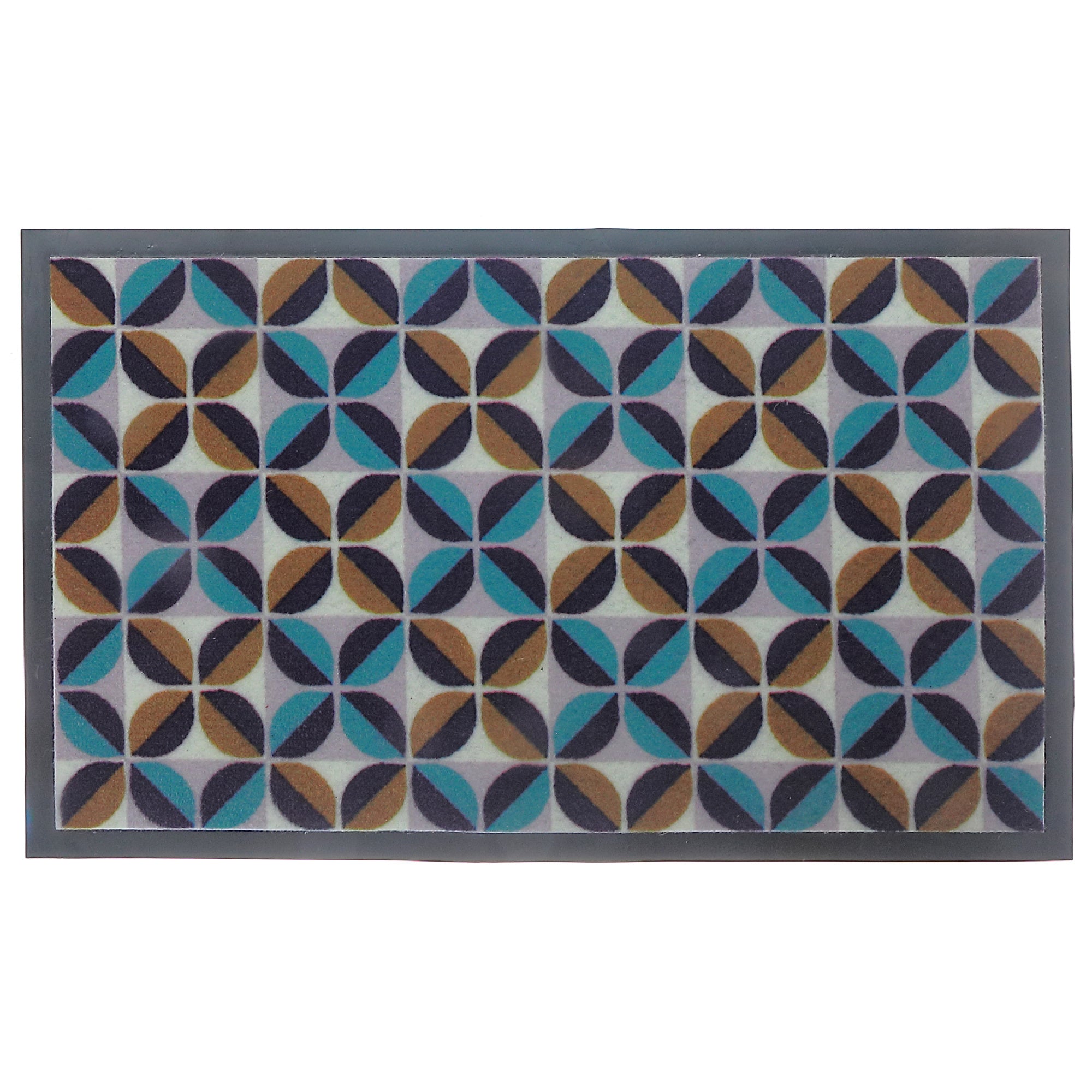 Printed PVC Mat Flower Burst 18"x30" – Indoor/Outdoor Decorative Mat