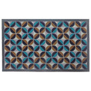 Printed Pvc Mat Flower Burst 18"X30"