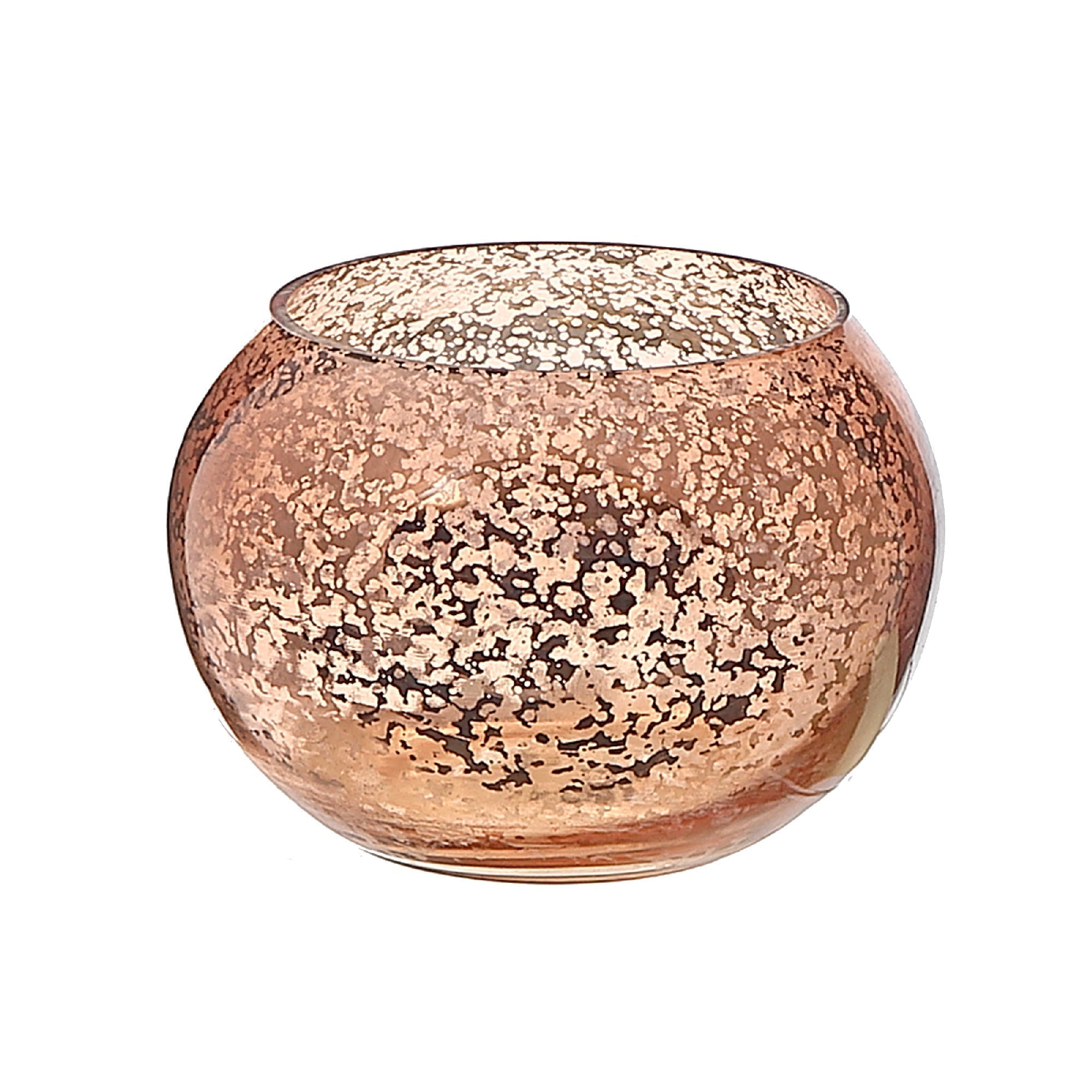 Mercury Curved Tealight Holder Bronze Set Of 2, Decorative Candle Holder, Home Accent