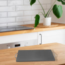 Acacia Wood Rect. Serving Board W/ Nickle Handles