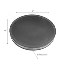 Acacia Wood Matt Black Salad Bowl With Hammered Strip