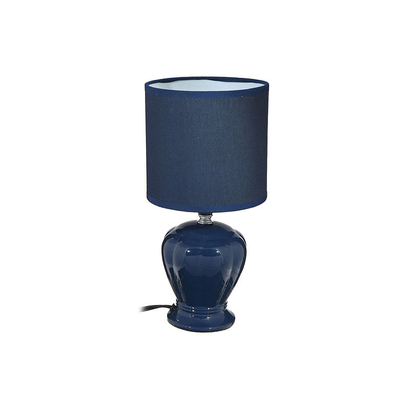 Ceramic Table Lamp With Shade 12.6" (Sapphire)