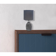 Ceramic Black Table Lamp With Leaflet Shade, Decorative Home Lighting