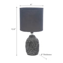Ceramic Table Lamp With Shade Leaflet