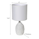 Ceramic Table Lamp With Shade Leaflet
