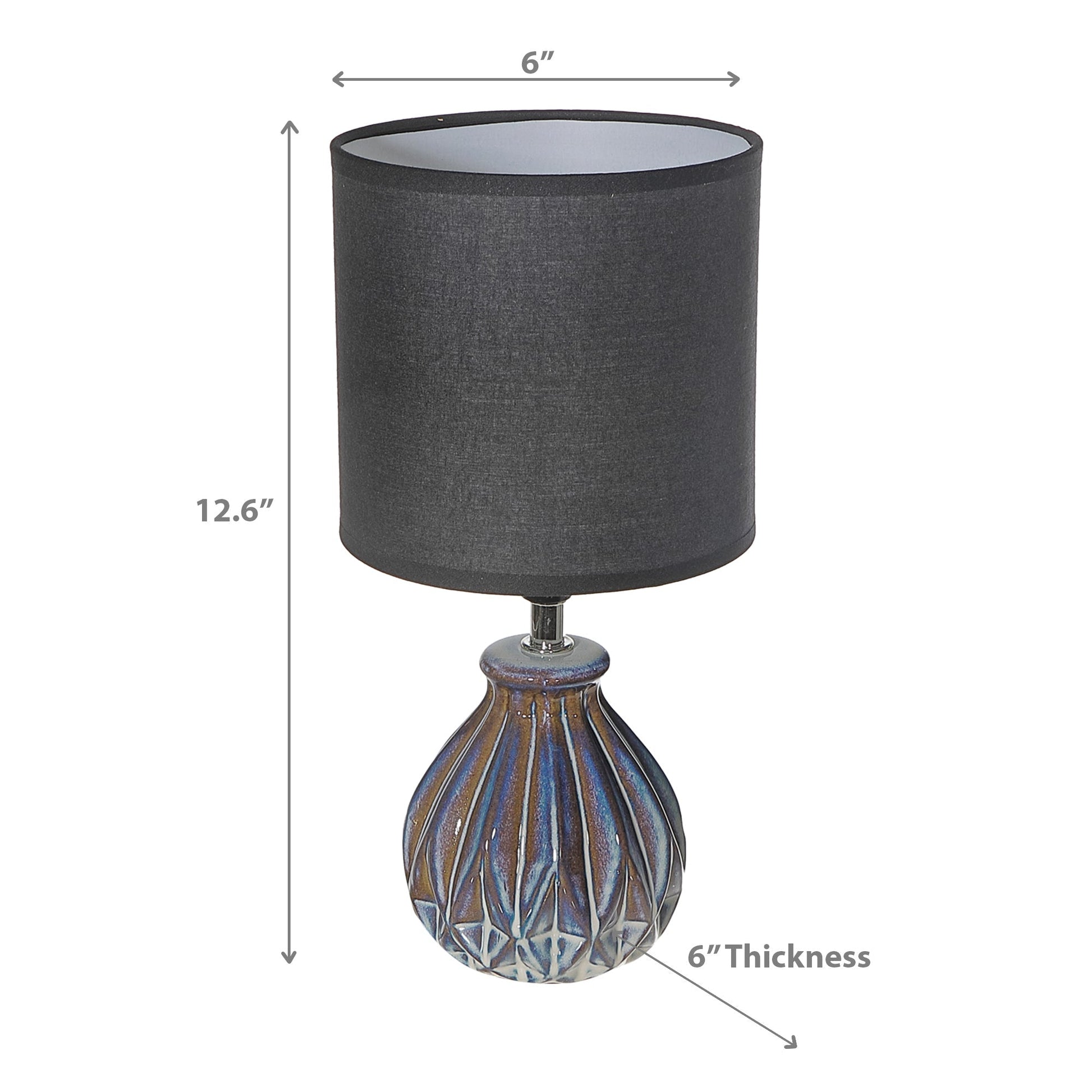 Ceramic Table Lamp With Shade Origami