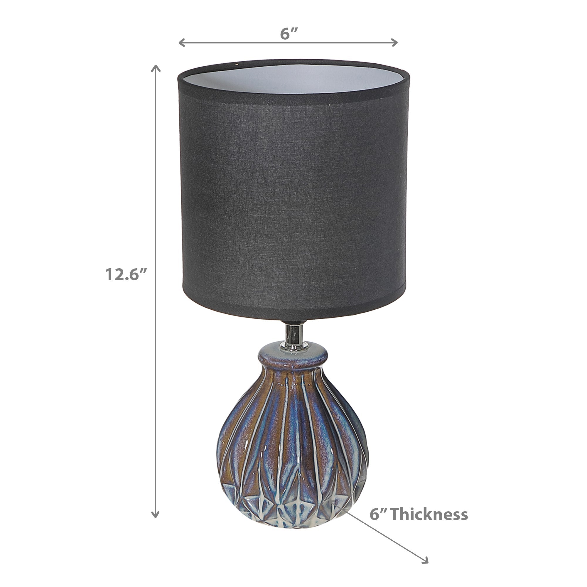 Ceramic Table Lamp With Shade Origami