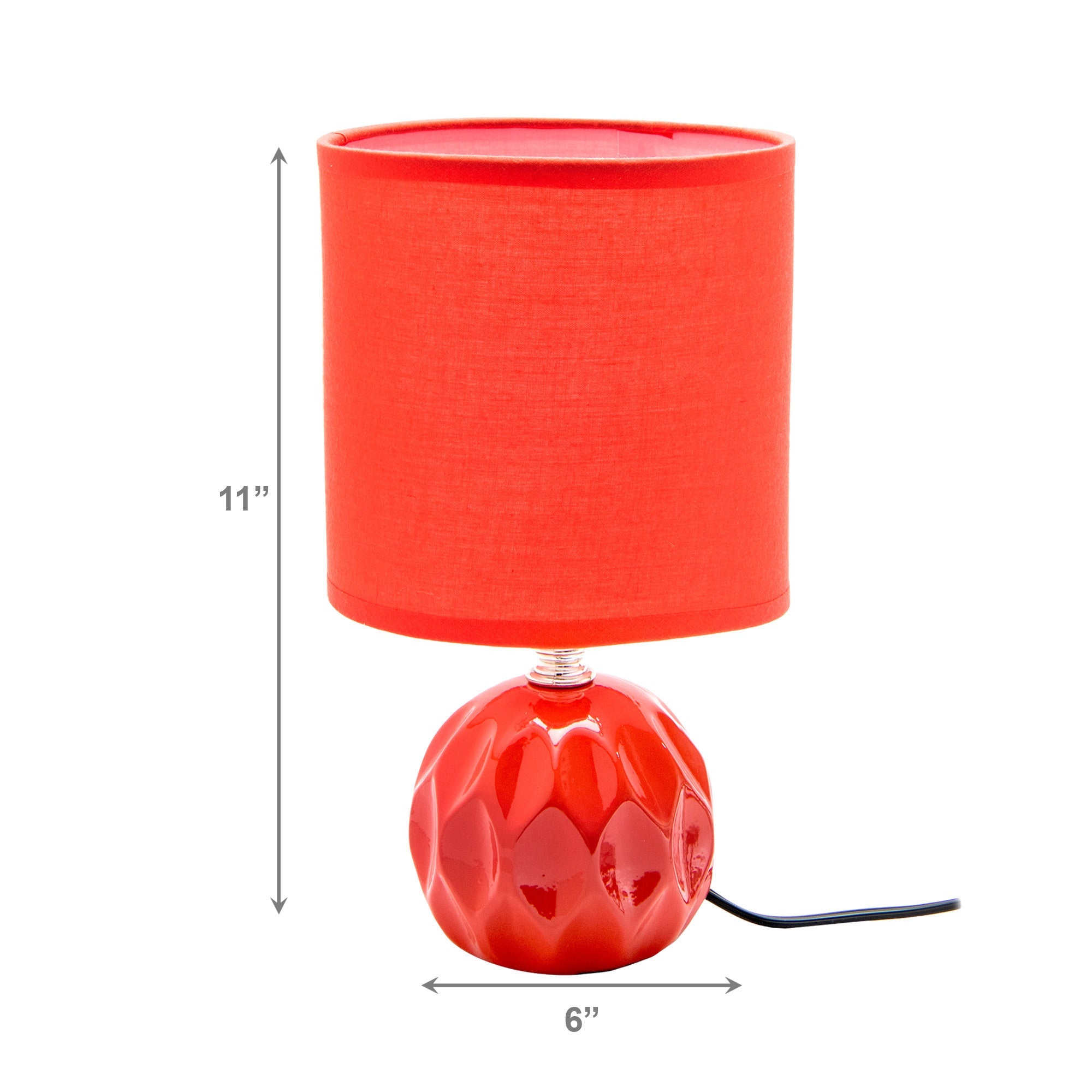 Coral Ceramic Table Lamp Featuring Fabric Shade from the Jolene Collection