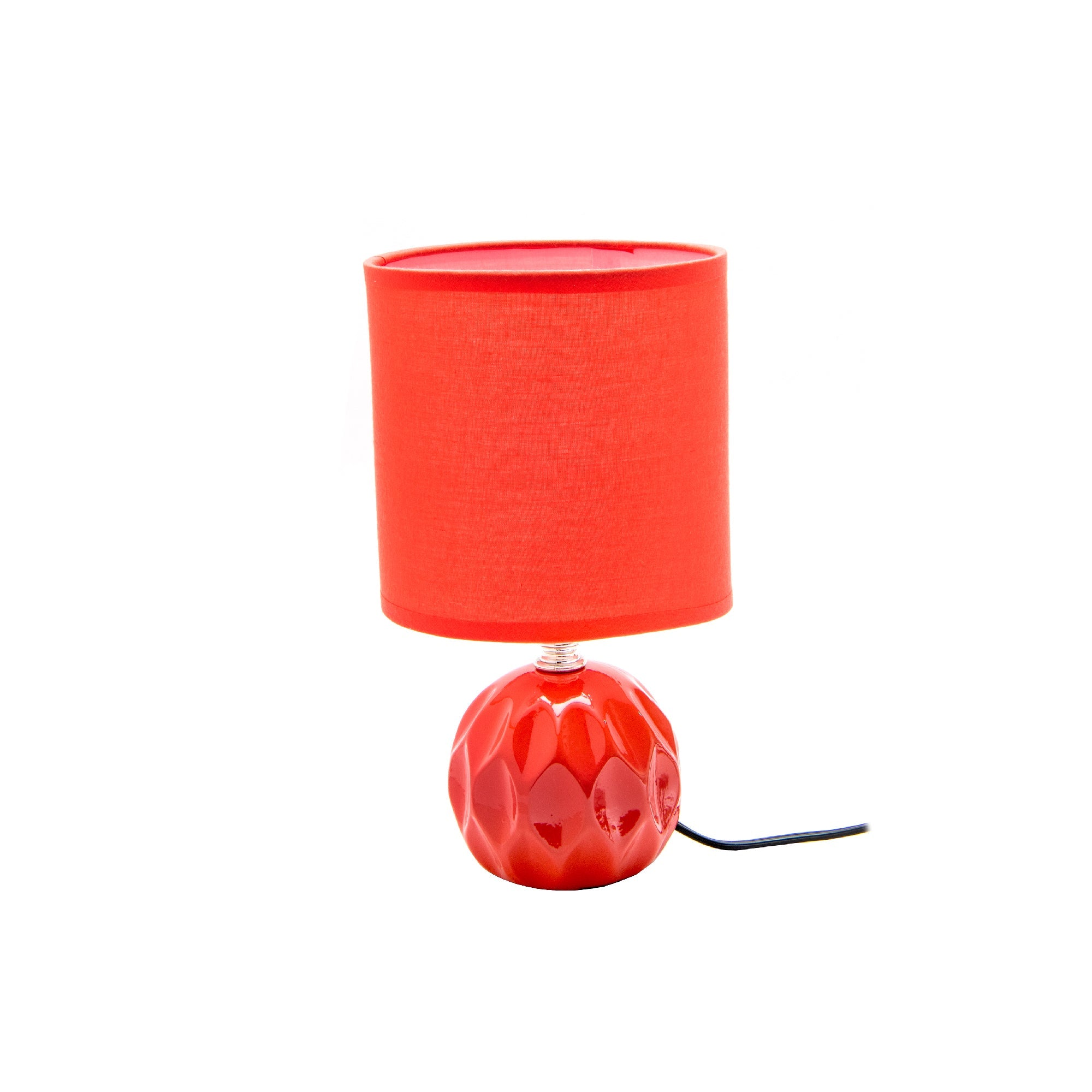 Coral Ceramic Table Lamp Featuring Fabric Shade from the Jolene Collection