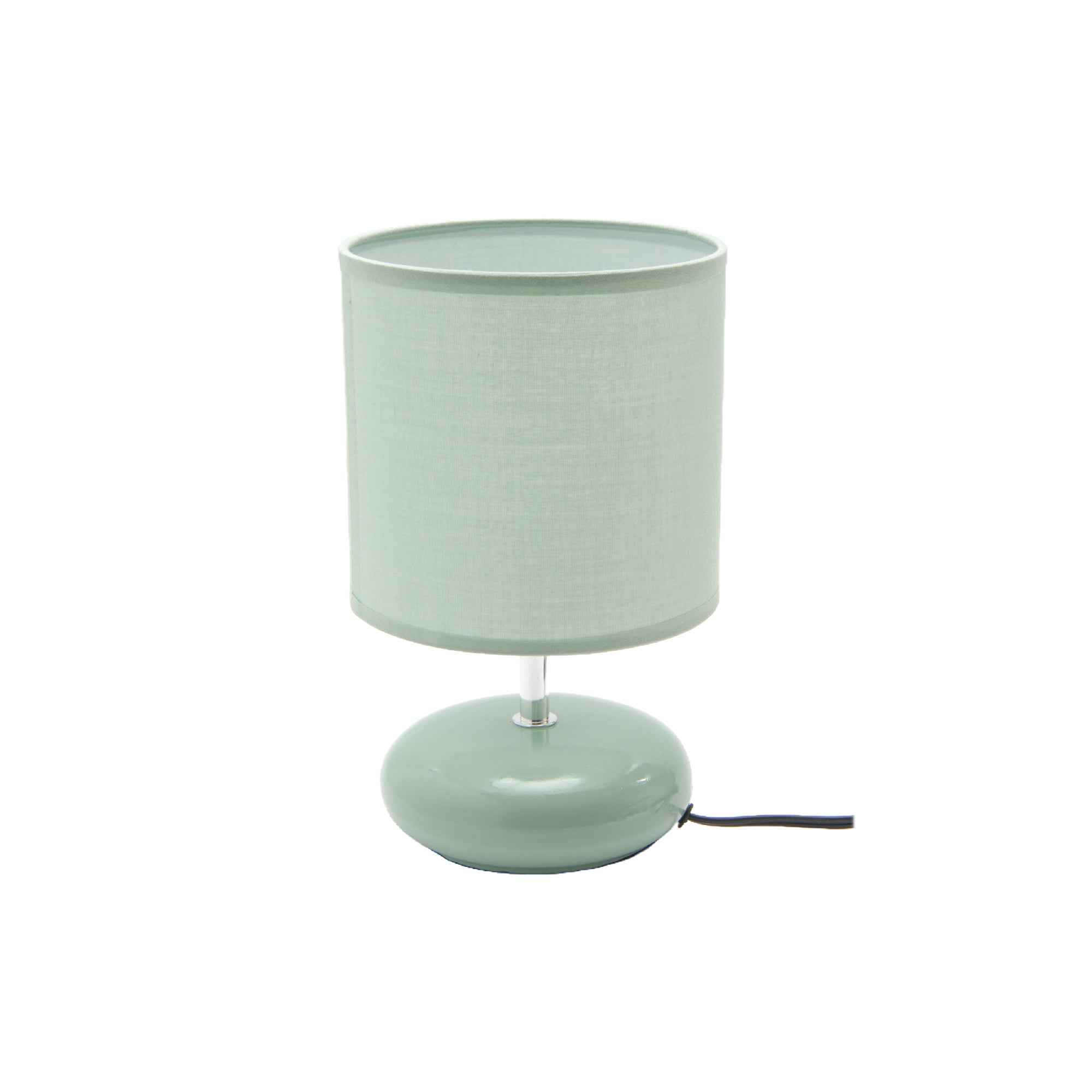 Subtle Sage Ceramic Table Lamp with Coordinated Fabric Shade from the Halo Collection