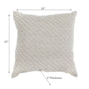 Cotton Linen Jacquard Cushion 22 X 22 - Set of 2